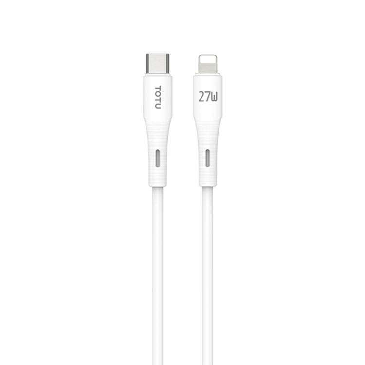 TOTU BPD-013 Skin Sense Series Type-C to 8 Pin Silicone Fast Charging Data Cable, Length:1m(White) - 2 in 1 Cable by TOTUDESIGN | Online Shopping UK | buy2fix