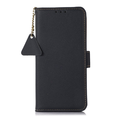 For Sony Xperia 1 IV Side-Magnetic TJ Genuine Leather RFID Phone Case(Blue) - Sony Cases by buy2fix | Online Shopping UK | buy2fix