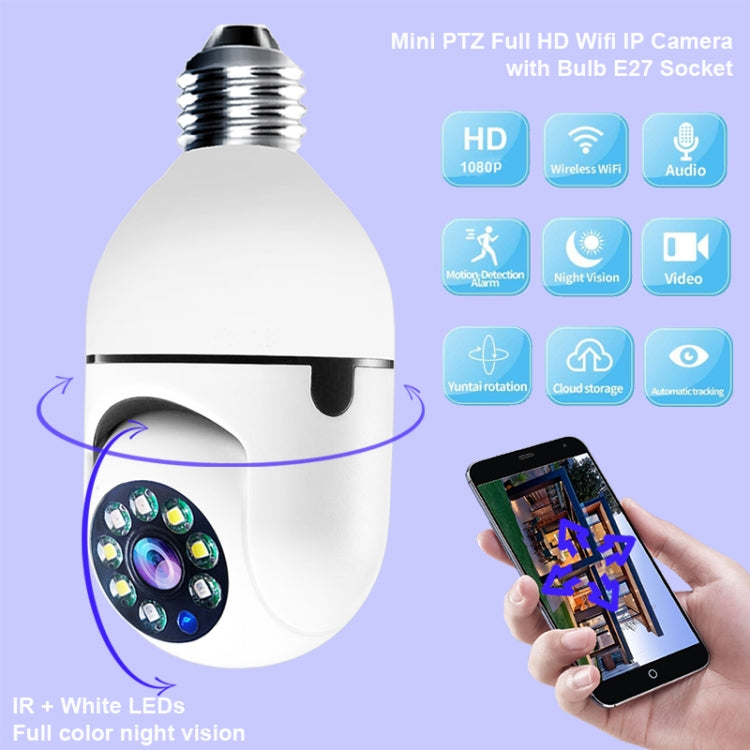 ESCAM 2.0MP 1080P Light Bulb WiFi Camera, Support IR Night Vision / Motion Detection / Two-way Voice - Security by ESCAM | Online Shopping UK | buy2fix