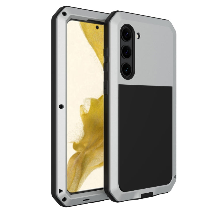 For Samsung Galaxy S23+ 5G RedPepper 360 Full Body Rugged Metal Life Waterproof Phone Case(Silver) - Galaxy S23+ 5G Cases by RedPepper | Online Shopping UK | buy2fix