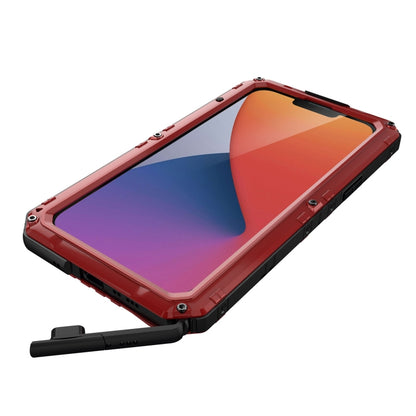 For iPhone 14 Plus RedPepper Wolf 360 Full Body Rugged Life Waterproof Phone Case(Red) - iPhone 14 Plus Cases by RedPepper | Online Shopping UK | buy2fix