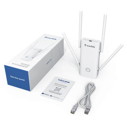 Wavlink AERIAL D4X AX1800Mbps Dual Frequency WiFi Signal Amplifier WiFi6 Extender(EU Plug) -  by buy2fix | Online Shopping UK | buy2fix