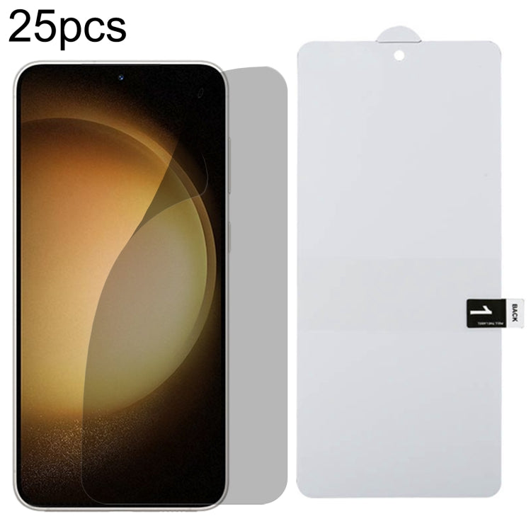 For Samsung Galaxy S23+ 5G 25pcs Full Cover Anti-spy Screen Protector Explosion-proof Hydrogel Film Support Unlocking - Galaxy S23+ 5G Tempered Glass by buy2fix | Online Shopping UK | buy2fix