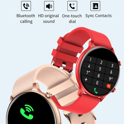 HT12 1.32 inch Silicone Band IP67 Waterproof Smart Watch, Support Bluetooth Calling / Sleep Monitoring(Red) - Smart Wear by buy2fix | Online Shopping UK | buy2fix