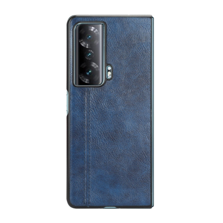 For Honor Magic Vs Sewing Cow Pattern Skin PC + PU + TPU Phone Case(Blue) - Honor Cases by buy2fix | Online Shopping UK | buy2fix