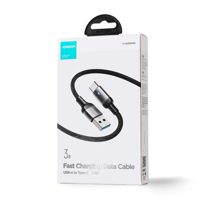 JOYROOM S-UC027A10 Extraordinary Series 3A USB-A to USB-C / Type-C Fast Charging Data Cable, Cable Length:1.2m(Black) - USB-C & Type-C Cable by JOYROOM | Online Shopping UK | buy2fix