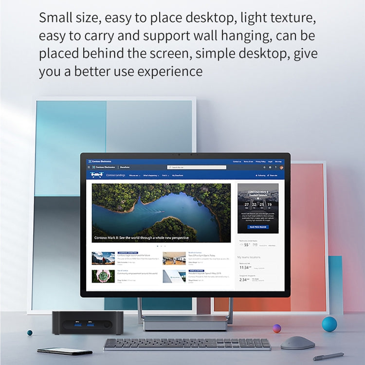 ZX03 Windows 11 Mini PC, Intel Alder Lake N95, Support Dual HDMI Output, Spec:8GB+1TB(US Plug) -  by buy2fix | Online Shopping UK | buy2fix