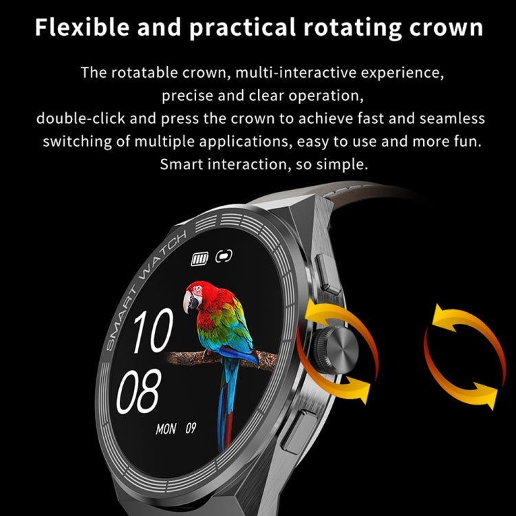 BM01 1.45 inch Silicone Band IP68 Waterproof Smart Watch Support Bluetooth Call / NFC(Silver) - Smart Wear by buy2fix | Online Shopping UK | buy2fix