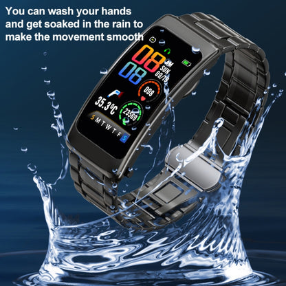 K20 1.14 inch Silicone Band Earphone Detachable Life Waterproof Smart Watch Support Bluetooth Call(Black) - Smart Wear by buy2fix | Online Shopping UK | buy2fix
