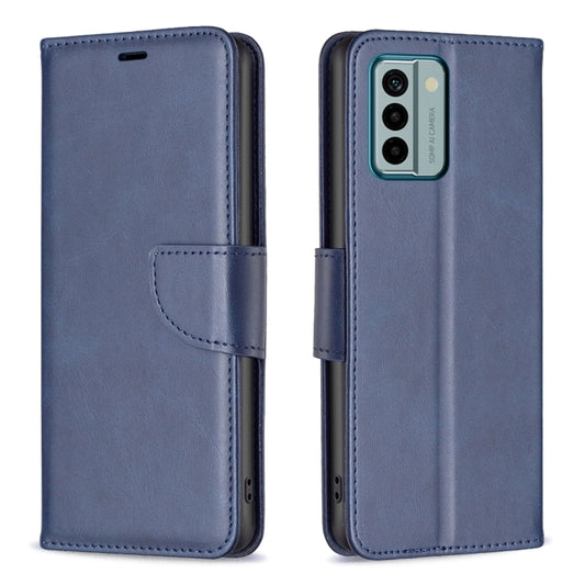 For Nokia G22 Lambskin Texture Leather Phone Case(Blue) - Nokia Cases by buy2fix | Online Shopping UK | buy2fix