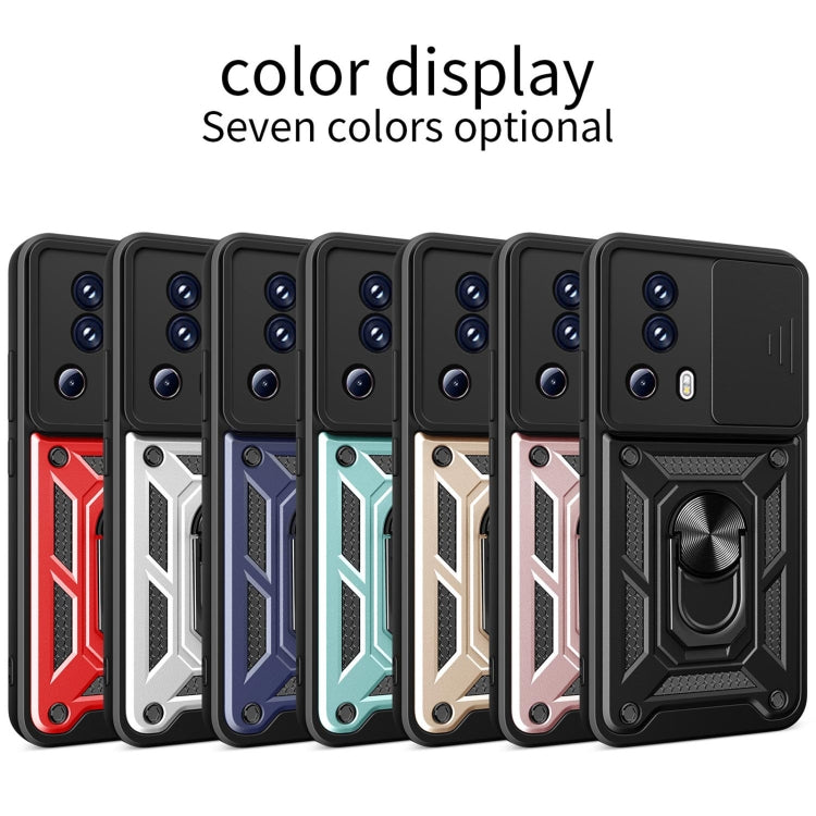 For Xiaomi Civi 2 5G / 13 Lite Sliding Camera Cover Design TPU+PC Phone Case(Blue) - 13 Lite Cases by buy2fix | Online Shopping UK | buy2fix