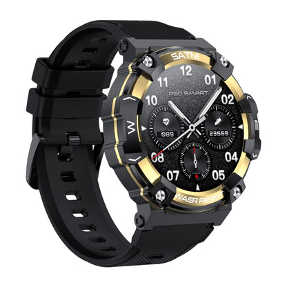 PG666 1.39 inch TFT Screen Bluetooth Call Smart Watch, Support Heart Rate / Blood Pressure Monitoring(Black Gold) - Smart Wear by buy2fix | Online Shopping UK | buy2fix