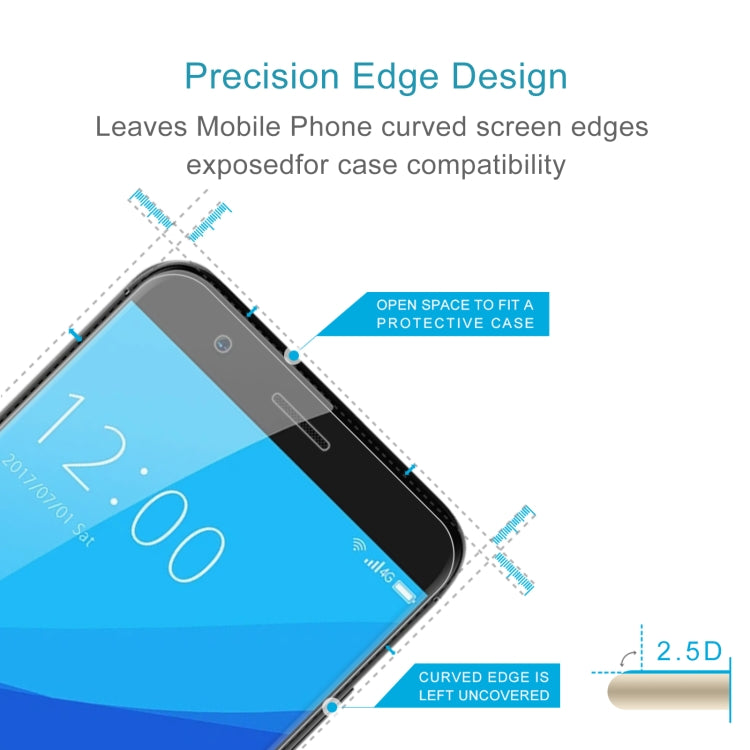 For UMIDIGI C2 50pcs 0.26mm 9H 2.5D Tempered Glass Film - For Umidigi by buy2fix | Online Shopping UK | buy2fix