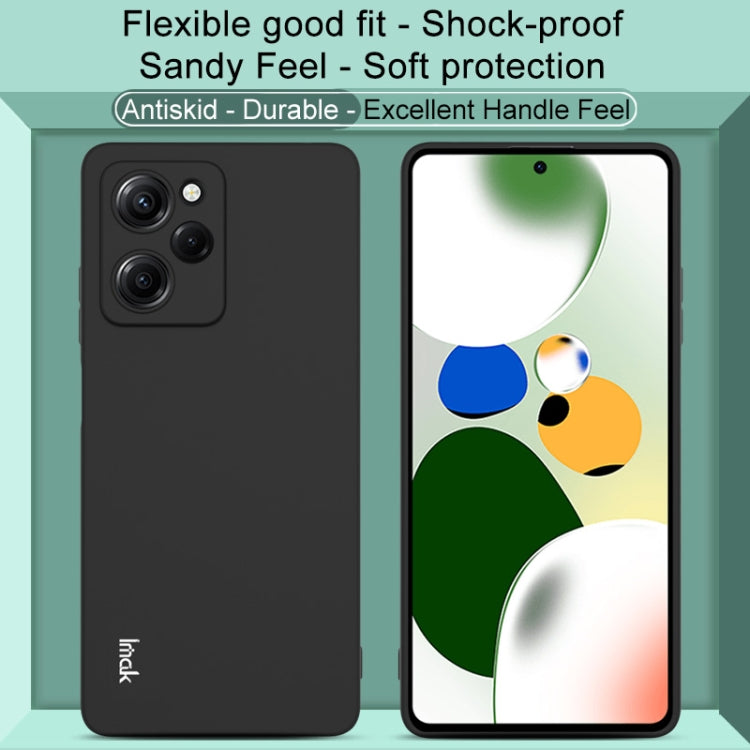 For Xiaomi Redmi Note 12 Pro Speed / POCO X5 Pro 5G IMAK UC-3 Series Shockproof Frosted TPU Protective Case(Black) - Xiaomi Cases by imak | Online Shopping UK | buy2fix
