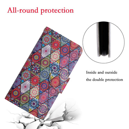For Xiaomi Redmi Note 12 4G Global Colored Drawing Pattern Flip Leather Phone Case(Diamond Kaleidoscope) - Note 12 Cases by buy2fix | Online Shopping UK | buy2fix
