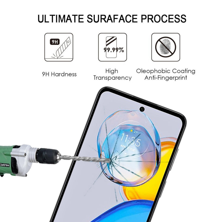 For Motorola Moto E32 India / E32s 25pcs Full Glue Full Cover Screen Protector Tempered Glass Film - Motorola Tempered Glass by buy2fix | Online Shopping UK | buy2fix