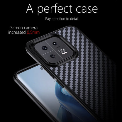 For Xiaomi 13 wlons Magsafe Carbon Fiber Kevlar TPU Phone Case(Black) - Xiaomi Cases by wlons | Online Shopping UK | buy2fix