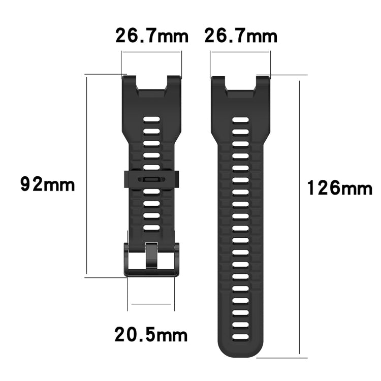 For Huami Amazfit T-Rex A1918 Tyrannosaurus Silicone Watch Band(Olive Green) - Watch Bands by buy2fix | Online Shopping UK | buy2fix