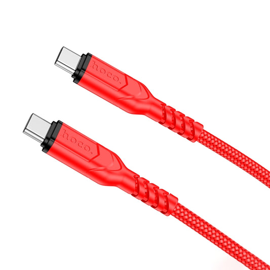 hoco X59 Victory 60W USB-C / Type-C to USB-C / Type-C Charging Data Dable, Length:1m(Red) -  by hoco | Online Shopping UK | buy2fix