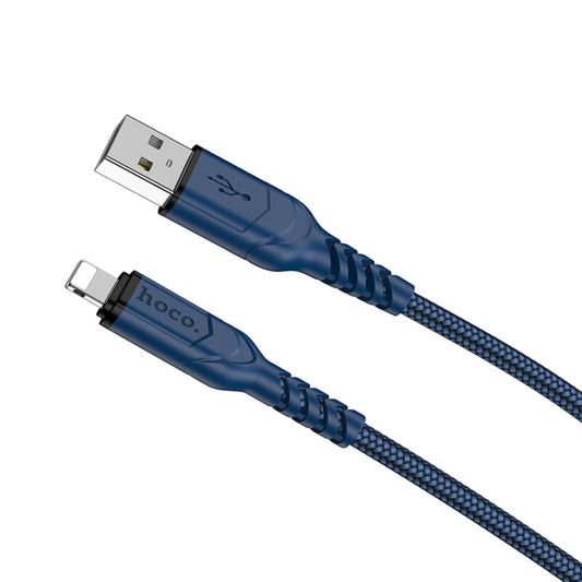 hoco X59 Victory 2.4A USB to 8 Pin Charging Data Dable, Length:2m(Blue) - Normal Style Cable by hoco | Online Shopping UK | buy2fix