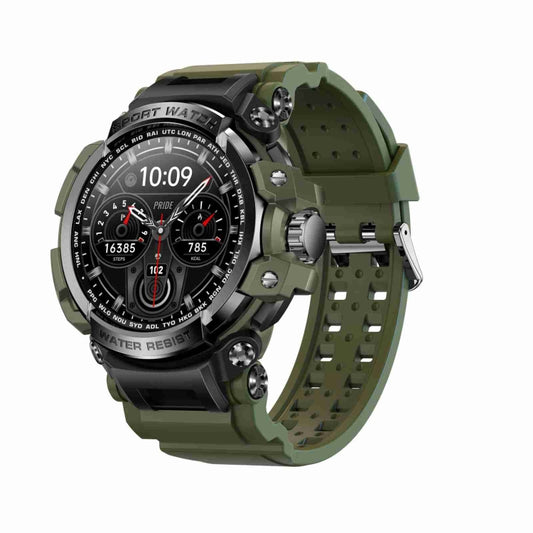 LC16 1.32 inch IP68 Waterproof Sports Outdoor Sport Smart Watch, Support Bluetooth Calling / Heart Rate Monitoring(Green) - Smart Wear by buy2fix | Online Shopping UK | buy2fix