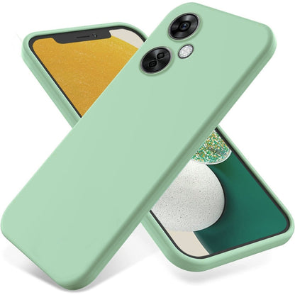 For OnePlus Nord CE 3 Lite Pure Color Liquid Silicone Shockproof Phone Case(Green) - OnePlus Cases by buy2fix | Online Shopping UK | buy2fix
