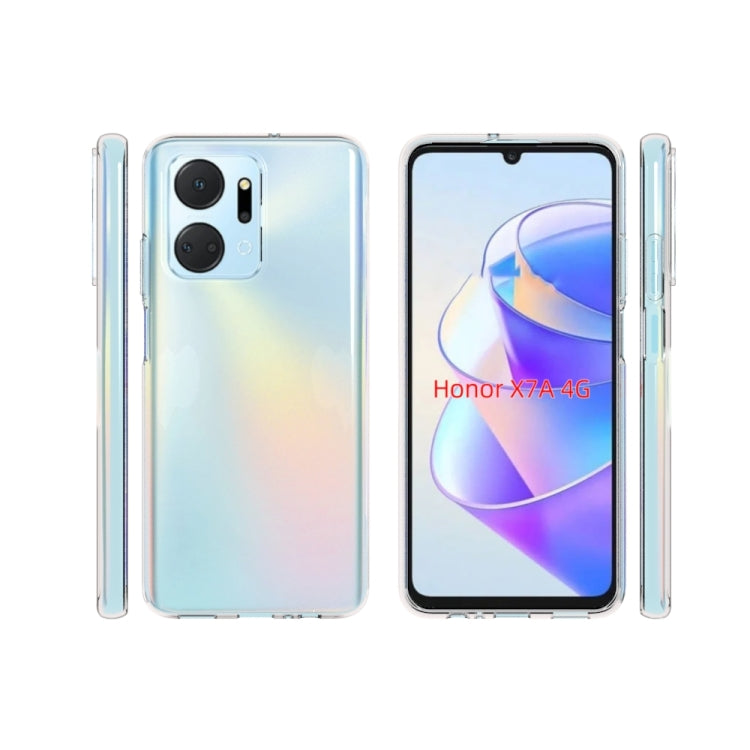 For Honor X7a 4G Waterproof Texture TPU Phone Case(Transparent) - Honor Cases by buy2fix | Online Shopping UK | buy2fix