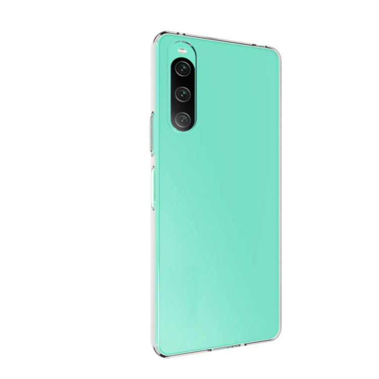 For Sony Xperia 10 V Waterproof Texture TPU Phone Case(Transparent) - Sony Cases by buy2fix | Online Shopping UK | buy2fix