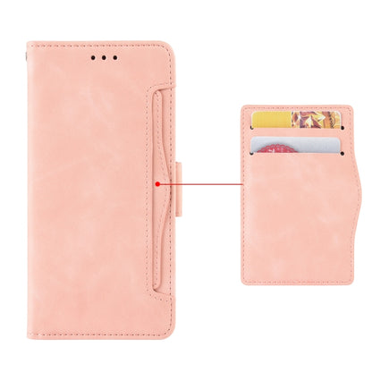 For Huawei P60 / P60 Pro Skin Feel Calf Texture Card Slots Leather Phone Case(Pink) - Huawei Cases by buy2fix | Online Shopping UK | buy2fix