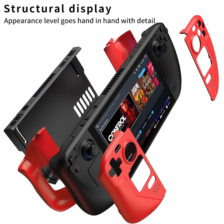 GKK For Steam Deck Color Contrast Anti-fall Game Console Case(Black) - Cover Case by GKK | Online Shopping UK | buy2fix