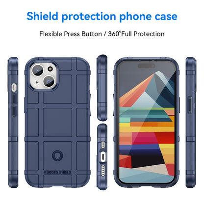 For iPhone 15 Full Coverage Shockproof TPU Phone Case(Blue) - iPhone 15 Cases by buy2fix | Online Shopping UK | buy2fix