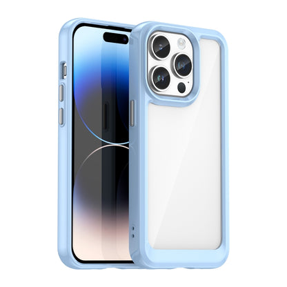 For iPhone 15 Pro Max Colorful Series Acrylic + TPU Phone Case(Blue) - iPhone 15 Pro Max Cases by buy2fix | Online Shopping UK | buy2fix