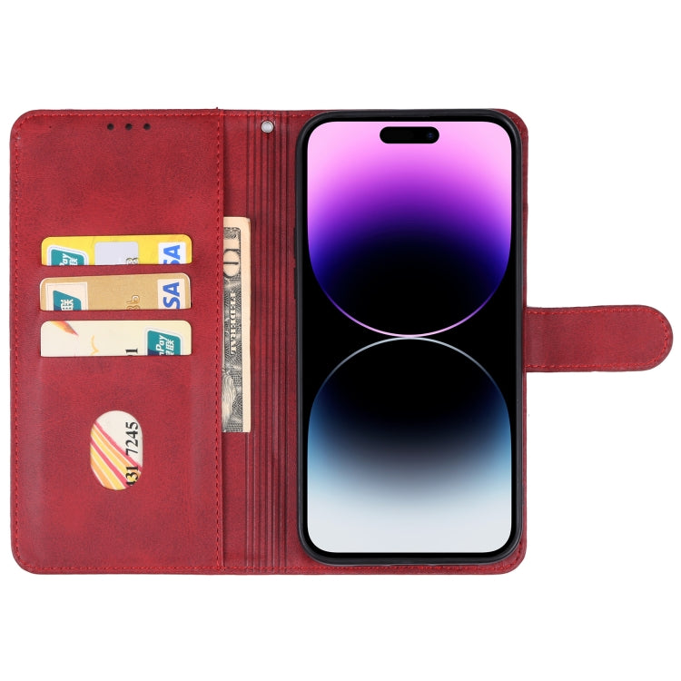 For iPhone 15 Pro Max Leather Phone Case(Red) - iPhone 15 Pro Max Cases by buy2fix | Online Shopping UK | buy2fix