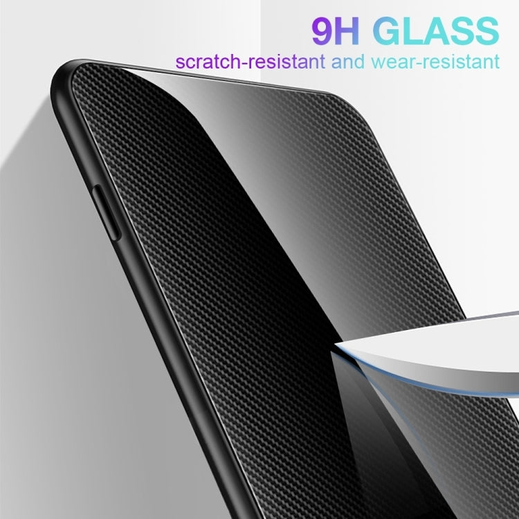 For Xiaomi Redmi Note 12 Turbo Texture Gradient Glass TPU Phone Case(Black) - Xiaomi Cases by buy2fix | Online Shopping UK | buy2fix