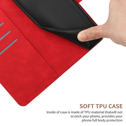 For Xiaomi POCO X4 GT Stitching Embossed Leather Phone Case(Red) - Xiaomi Cases by buy2fix | Online Shopping UK | buy2fix