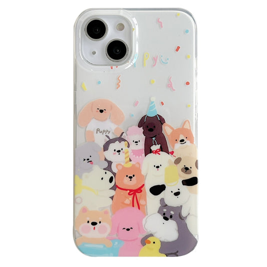 For iPhone 13 Pro IMD Cute Animal Pattern Phone Case(Dog) - iPhone 13 Pro Cases by buy2fix | Online Shopping UK | buy2fix