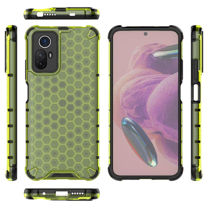 For Xiaomi Note 12S 4G Global Shockproof Honeycomb PC + TPU Phone Case(Green) - Xiaomi Cases by buy2fix | Online Shopping UK | buy2fix