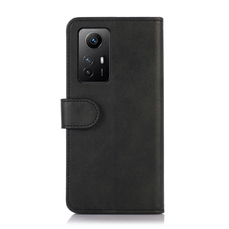 For Xiaomi Redmi Note 12S 4G Cow Texture Leather Phone Case(Black) - Xiaomi Cases by buy2fix | Online Shopping UK | buy2fix