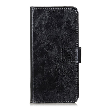 For Xiaomi Poco F5 Pro/Redmi K60/K60 Pro Retro Crazy Horse Texture Horizontal Flip Leather Phone Case(Black) - Xiaomi Cases by buy2fix | Online Shopping UK | buy2fix