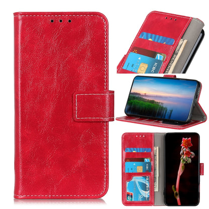 For Xiaomi Redmi Note 12S 4G Retro Crazy Horse Texture Horizontal Flip Leather Phone Case(Red) - Xiaomi Cases by buy2fix | Online Shopping UK | buy2fix