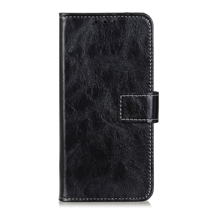 For Xiaomi Redmi Note 12S 4G Retro Crazy Horse Texture Horizontal Flip Leather Phone Case(Black) - Xiaomi Cases by buy2fix | Online Shopping UK | buy2fix