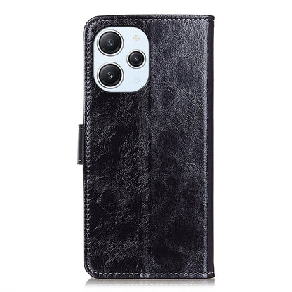 For Xiaomi Redmi 12 4G Retro Crazy Horse Texture Horizontal Flip Leather Phone Case(Black) - Xiaomi Cases by buy2fix | Online Shopping UK | buy2fix
