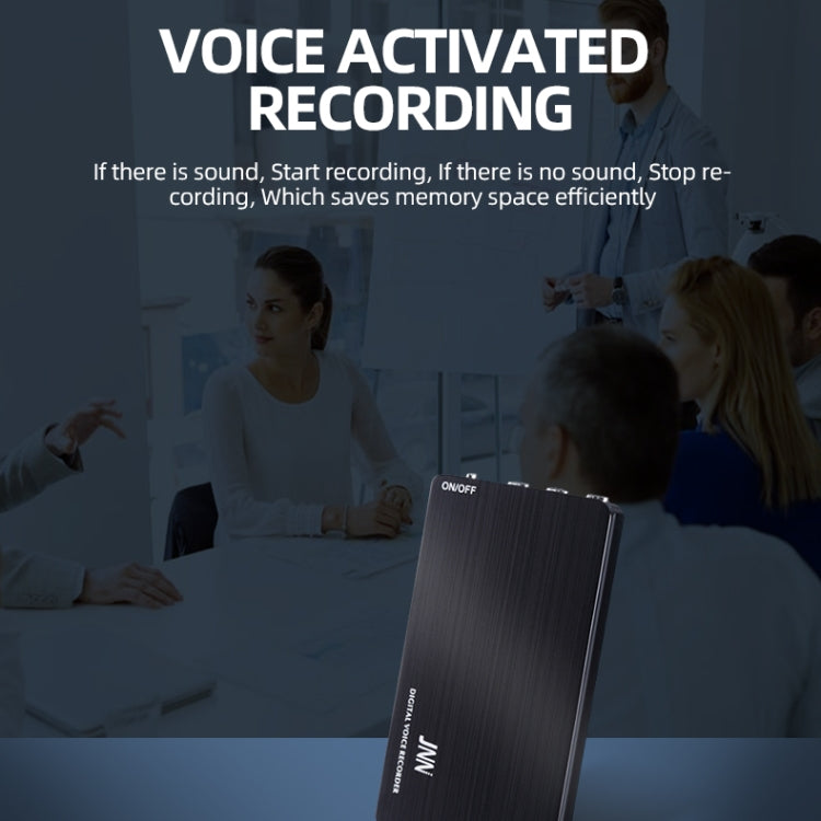 JNN M2 Ultra-thin HD Noise Reduction Intelligent Control Voice Voice Recorder, Capacity:16GB(Black) -  by JNN | Online Shopping UK | buy2fix