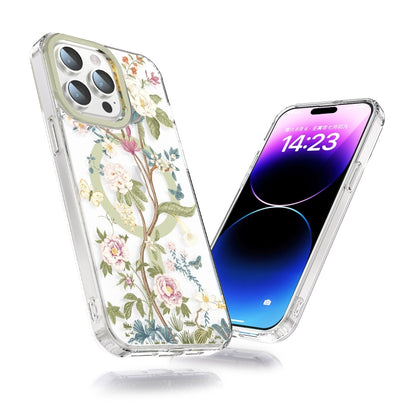 For iPhone 13 Pro MagSafe Magnetic TPU Phone Case(Blue Hydrangea Ball) - iPhone 13 Pro Cases by buy2fix | Online Shopping UK | buy2fix