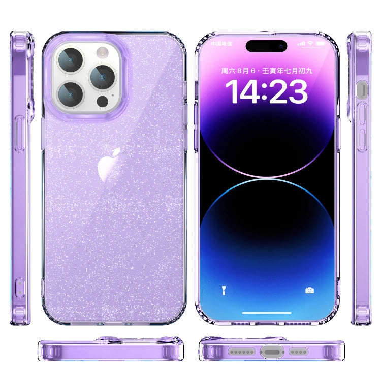 For iPhone 14 Pro Max Star Solid Color Phone Case(Purple) - iPhone 14 Pro Max Cases by buy2fix | Online Shopping UK | buy2fix