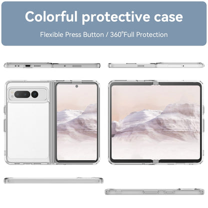 For Google Pixel Fold Colorful Series Acrylic + TPU Phone Case(Transparent) - Google Cases by buy2fix | Online Shopping UK | buy2fix