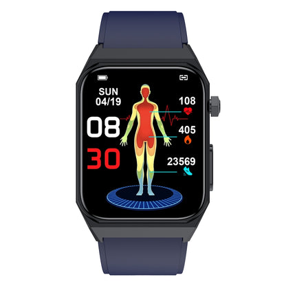 E530 1.91 inch IP68 Waterproof Silicone Band Smart Watch Supports ECG / Non-invasive Blood Sugar(Blue) - Smart Watches by buy2fix | Online Shopping UK | buy2fix