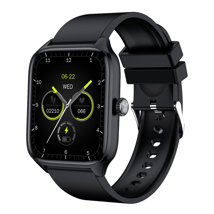 T19 Pro 1.96 inch IP67 Waterproof Silicone Band Smart Watch, Supports Dual-mode Bluetooth Call / Heart Rate Monitoring(Black) - Smart Watches by buy2fix | Online Shopping UK | buy2fix