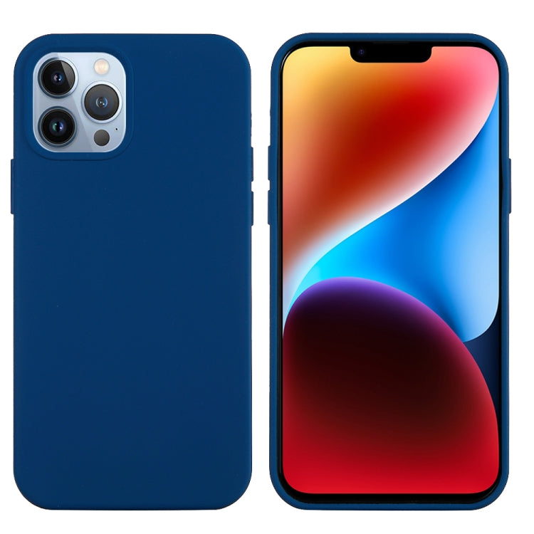 For iPhone 15 Pro Solid Color Silicone Phone Case(Cobalt Blue) - iPhone 15 Pro Cases by buy2fix | Online Shopping UK | buy2fix