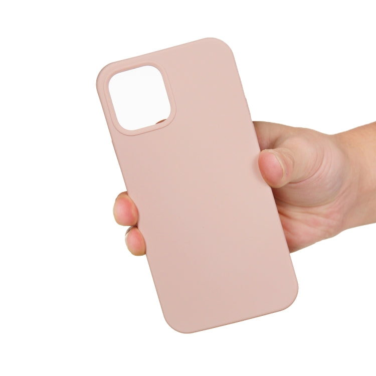 For iPhone 15 Pro Solid Color Silicone Phone Case(Sand Pink) - iPhone 15 Pro Cases by buy2fix | Online Shopping UK | buy2fix